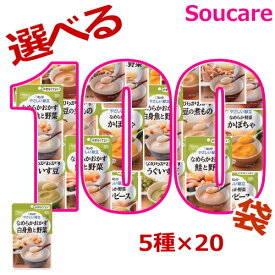 介護食 お好みで選べる 5種×20袋 やさしい献立 区分4 かまなくてよい 100袋 キューピー 介護食 やわらか食 区分4 かまくてよい 食事 食事サポート防災 常温 手軽 栄養補助 柔らかい レトルト お好きな味