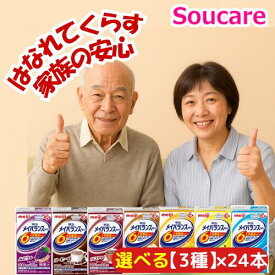 選べる3種類×24本 メイバランス mini パック 200kcal 125ml 合計72本入り 明治 栄養補助 栄養補給meiji 防災 備蓄 常温 保存 飲みきりサイズ 紙パック 施設　老人ホーム　デイケア 介護 メイバランスミニ メイバランスmini