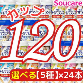 ★1本あたり約220円★ 選べる5種類×24本 メイバランス Mini カップ 合計120本 200kcal 125ml 明治 meiji 介護食 防災 備蓄 常温 保存 栄養補助 栄養補給 メイバランスミニ
