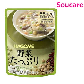 カゴメ 野菜たっぷり 豆のスープ 160g 単品販売 栄養補助 栄養補給 防災 備蓄 保存 常温