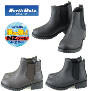 ノースデイト STK 13916 レディース 防滑 防寒 サイドゴアブーツ ショート丈 ピンスパイク ウィンターブーツ North Date