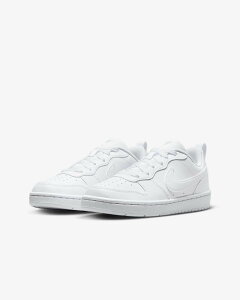 NIKE COURT BOROUGH LOW RECRAFT(GS) DV5456-106 �i�C�L �R�[�g �{���[ LOW ���N���t�g(GS) WHITE/WHITE-WHITE �z���C�g/�z���C�g/�z���C�g