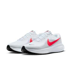 NIKE REVOLUTION 8 WIDE HQ1996-100 �i�C�L ���{�����[�V���� 8 ���C�h WHITE/BRITE CRIMSON �z���C�g/�u���C�g�N�����]��/�s���A�v���`�i/�u���b�N