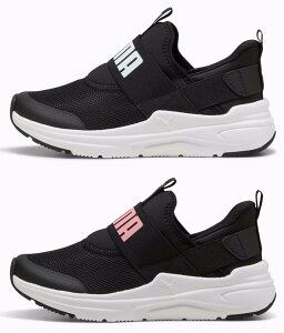 PUMA SOFTRIDE WIRED2 EASE IN JR 402831 v[} \tgCh C[h2 C[YC WjA 01 PUMA Black-PUMA White 02 Black-Pinkscape-PUMA White