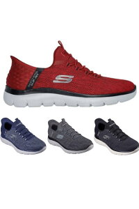 Skechers Slip-ins SUMMITS KEY PACE 232469W �X�P�b�`���[�Y�X�j�[�J�[ �X���b�v�C���Y �����Y �T�~�b�c �L�[�y�[�X WIDE FIT ���C�h�t�B�b�g�i4E�����j BLK RDBK CCBK NVY �o���W�[���[�X �S���Ђ��X���b�|�� 