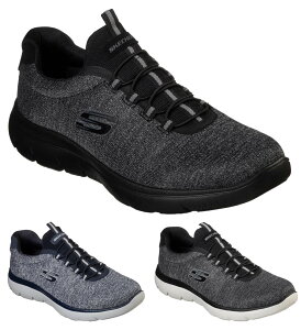 Skechers Summits Forton 52813W �X�P�b�`���[�Y �T�~�b�c �t�H�[�g�� WIDE FIT ���C�h�t�B�b�g(4E����) BBK �u���b�N BKW �u���b�N�z���C�g NVY �l�C�r�[ �X���b�|���^�C�v �o���W�[���[�X �S���Ђ�