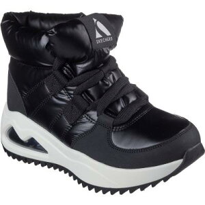 SKECHERS UNO PEAKS-MOON PUFFZ 177559 �X�P�b�`���[�Y �X���b�v�C���Y ���f�B�[�X �E�m �s�[�N�X - ���[�� �p�t�Y BLK �u���b�N WOMENS �E�B�����Y ���f�B�X ���[�X�A�b�v �Ђ��t�� �t�@�b�V�����X�j�[�J