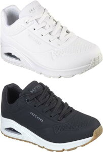 Skechers UNO STAND ON AIR 73690 XPb`[Y Em X^h I GA WHT zCg BLK ubN
