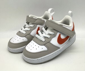 NIKE COURT BOROUGH LOW ESS+(TD) IQ2727-100 �i�C�L �R�[�g �{���[ LOW ESS +(TD) iq2727100 WHITE/RUST FACTOR �z���C�g/�I�����W/�O���[