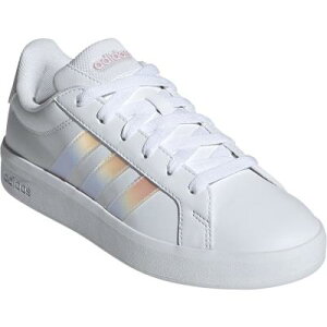 adidas GRANDCOURT3.0J JQ1978 �A�f�B�_�X �O�����h�R�[�g3 J jq1978�W���j�A 22.0�`25.5cm �Ђ��C �L�b�Y �q�� ��3�{���C���̐F�͊p�x�ɂ���ĕς���Č����܂�