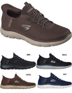 SKECHERS Slip-ins SUMMITS-HIGH RANGE 232457 �X�P�b�`���[�Y �X���b�v�C���Y �����Y�F�T�~�b�c-�n�C �����W �o���W�[���[�X �S���Ђ��X���b�|�� 24.5cm�`28.0cm BBK �u���b�N BKCC �u���b�N/�`���R�[�� CHOC �`