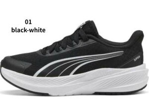 PUMA DASHER LITE EASE IN PS 313326�@01 �v�[�} �_�b�V���[ ���C�g �C�[�Y �C�� �S���Ђ� �X���b�|���^�C�v 17.0cm�`21.0cm�@01 puma black-puma white �u���b�N/�z���C�g
