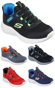SKECHERS Slip-ins BOUNDER-BRISK-BURST 403822L �X�P�b�`���[�Y �X���b�v�C���Y�F�o�E���_�[ - �u���X�N�o�[�X�g �o���W�[���[�X �S���Ђ� �X���b�|���@KIDS �L�b�Y BBLM CCOR BKCC NVBL RDBK