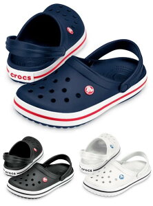 crocs crocband 11016 22cm�`30cm �N���b�N�X �N���b�N�o���h�@11016-100 Black �C11016-410 Navy �A11016-100 White �T���_��