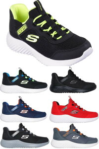 SKECHERS Slip-ins BOUNDER-BRISK-BURST 403822L �X�P�b�`���[�Y �X���b�v�C���Y�F�o�E���_�[ - �u���X�N�o�[�X�g 403822l �o���W�[���[�X �S���Ђ� �X���b�|�� KIDS �L�b�Y BKYL BBLM BBK NVBL RDBK BKCC CCOR