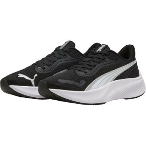 PUMA Pounce Lite Jr v[} pEX Cg WjA 401512 01 PUMA Black-PUMA White-Silver 02 Yellow Alert-Black-White