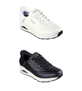 Skechers Slip-ins UNO EASY AIR 183005 スケッチャーズ スリップインズ ウノ イージー エア WHT ホワイト BLK ブラック メンズ