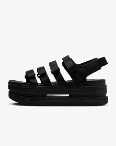 W NIKE ICON CLASSIC SANDAL DH0223-004 BLACK/BLACK-BLACK ナイキ ウイメンズ アイコン クラシック サンダル ブラック/ブラック/ブラック厚底 スポーツサンダル カジュアルシューズ