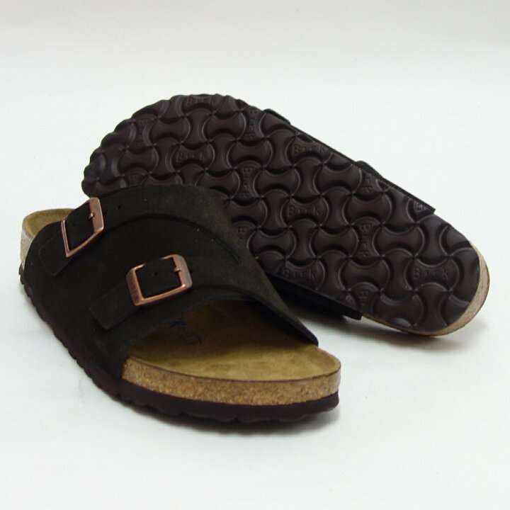 楽天市場】ビルケンシュトック BIRKENSTOCK Zurich Soft Footbed（チューリッヒ ソフトフットベッド） 1009531  モカ（スエードレザー） （レディース サンダル ナローフィット）「正規輸入品」 「靴」 : 靴のシナガワ