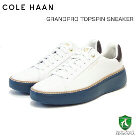 コールハーン COLE HAAN グランドプロ トップスピン スニーカー w30307 ホワイト/ CHOC / BLU （レディース） 天然皮革 ローカット スニーカー ウォーキング レザー レースアップ 本革 軽量「靴」