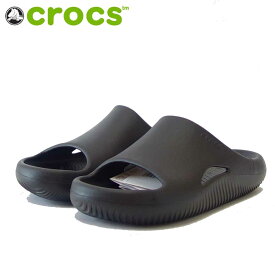 【スーパーSALE 20%OFF】 crocs クロックス メロウ リカバリー スライド MELLOW RECOVERY SLIDE 208392 001 ブラック（ユニセックス） クロッグ サボ スリッポン 「靴」