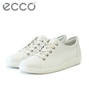 エコー ECCO SOFT 2.0 ホワイト 206503 01007 （レディース） 快適な履き心地のレザースニーカー レースアップシューズ 「靴」