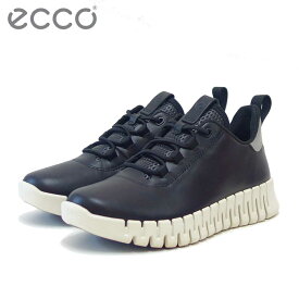 エコー ECCO GRUUV FLEXIBLE SOLE WOMEN'S SNEAKERS ブラック 21820360719 （レディース） 快適な履き心地のレザースニーカー レースアップ ウォーキングシューズ 旅行「靴」