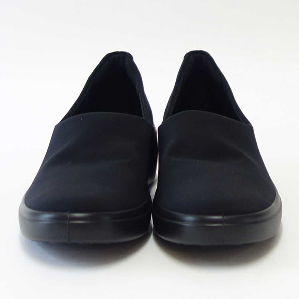 エコー ECCO SOFT 7 WEDGE W ブラック 470963 51052 （レディース） 快適な履き心地のストレッチシューズ ウェッジ  コンフォートシューズ「靴」 | 靴のシナガワ
