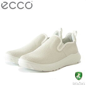 エコー ECCO ATH 1F WOMEN’S LEATHER SLIP ON SHOES ホワイト 834923 50236 （レディース） 快適な履き心地のレザースニーカー スリッポン ウォーキングシューズ 旅行「靴」