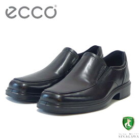 エコー ECCO HELSINKI 2 MEN'S SLIP-ON 500154 01001 ブラック（メンズ）上質レザーのビジネスシューズ スリッポン スクエアトゥ「靴」