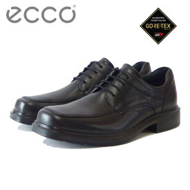 エコー ECCO HELSINKI 2 MENS GORE TEX SHOES 500204 01001 ブラック（メンズ）ゴアテックス 防水 プレミアムレザー ビジネスシューズ レースアップ スクエアトゥ「靴」