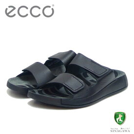 エコー ECCO 2ND COZMO M ブラック 500904 01001（メンズ）天然皮革 ウォーキング サンダル コンフォート レザーサンダル オフィス 室内 仕事履き「靴」