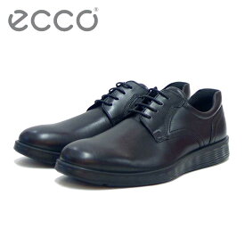 エコー ECCO S LITE HYBRID 52030401001 ブラック（メンズ）上質レザーのビジネスシューズ プレーントゥ レースアップ フラットソール「靴」