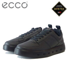 エコー ECCO STREET 720 MEN'S SHOE ブラック 520814 01001（メンズ）ゴアテックス内蔵 天然皮革 ウォーキング シューズ コンフォート レザースニーカー 旅行 「靴」