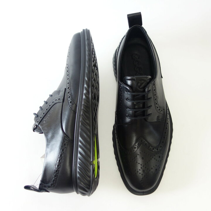 楽天市場】エコー ECCO ST.1 HYBRID LITE Derby Tie with Old-School GTX 837274  ブラック（メンズ）上質レザーのビジネスシューズ ウィングチップ レースアップ 防水シューズ「靴」 : 靴のシナガワ