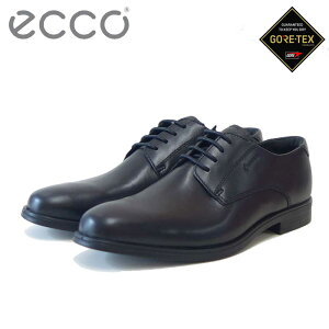 エコー ECCO MELBOURNE MENS GORE TEX SHOES 621934 01001 ブラック(メンズ)ゴアテックス 防水 天然皮革 ビジネスシューズ レースアップ プレーントゥ「靴」