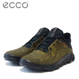 エコー ECCO MX M ブラウンカモ 820184 50609（メンズ）天然皮革 ウォーキング シューズ コンフォート レザースニーカー 「靴」