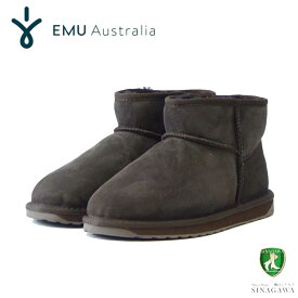 【スーパーSALE 30%OFF】 エミュー EMU W 10937 Stinger Micro スティンガー（レディース） ：チョコレート ムートンブーツ シープスキン ショートブーツ「靴」