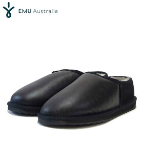 【スーパーSALE 30%OFF】 エミュー EMU W 12713 Pico Townsend スティンガー ピコ（ユニセックス） カラー：ブラック ショートムートンシューズ 撥水 シープスキン スリッポン 「靴」