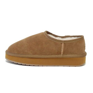 エミュー EMU W 13253 Platform Pico Wool プラットフォーム ピコ ウール(レディース) カラー:チェストナット 撥水 スエード スリッポン サボ「靴」
