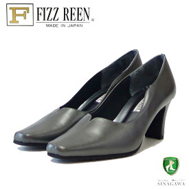 【スーパーSALE 20%OFF】 FIZZ REEN フィズリーン 7800 エタン（レディース） スタイリッシュ 快適パンプス 3E幅 6.5cmヒール スクエアトゥ 日本製 展開サイズ 23cm 24cm 「靴」