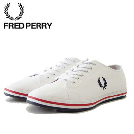 【スーパーSALE 20%OFF】 FRED PERRY フレッドペリー B7259（ユニセックス）KINGSTON TWILL カラー：ホワイト（134） コットンスニーカー テニスシューズ「靴」