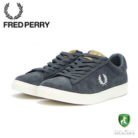 【スーパーSALE 20%OFF】 FRED PERRY フレッドペリー B4323G85（ユニセックス）SPENCER SUEDE （スペンサー スエード） カラー：GUNMETAL 天然皮革 ローカット スニーカー 「靴」