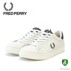 FRED PERRY フレッドペリー B 4334 254（ユニセックス）SPENCER LEATHER （スペンサー レザー） カラー：Porcelain 天然皮革のローカットスニーカー 展開サイズ 23cm 25cm 27cm 「靴」