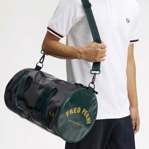�t���b�h�y���[ �o�b�O FRED PERRY CLASSIC BARREL BAG L7255 83A�iNAVY / GRASSROOTS�j �o�����o�b�O �h�����o�b�O �{�X�g���o�b�O
