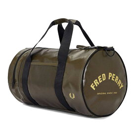 フレッドペリー バッグ FRED PERRY Tonal Classic Barrel Bag L7260 （BLACK・UNIFORM GREEN） バレルバッグ ドラムバッグ ボストンバッグ