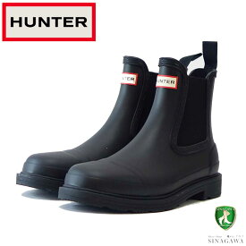 ハンター HUNTER WFS1018RMA （レディース） レディース コマンド チェルシー ブーツ ：ブラック 防水ブーツ ラバーソール 全天候型 アンクル レイン シューズ サイドゴア「靴」