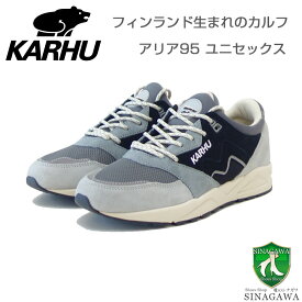 【SALE】 カルフ KARHU 803122 ARIA 95（アリア） カラー：Dawn Blue / Jet Black （ユニセックス） レザースニーカー レディース ウォーキング 「靴」