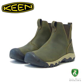KEEN キーン グレタ チェルシー ウォータープルーフ 1025527 ：Olive/Timberwolf（ウィメンズ）天然皮革 アンクルブーツ 防水ブーツ アウトドア 「靴」