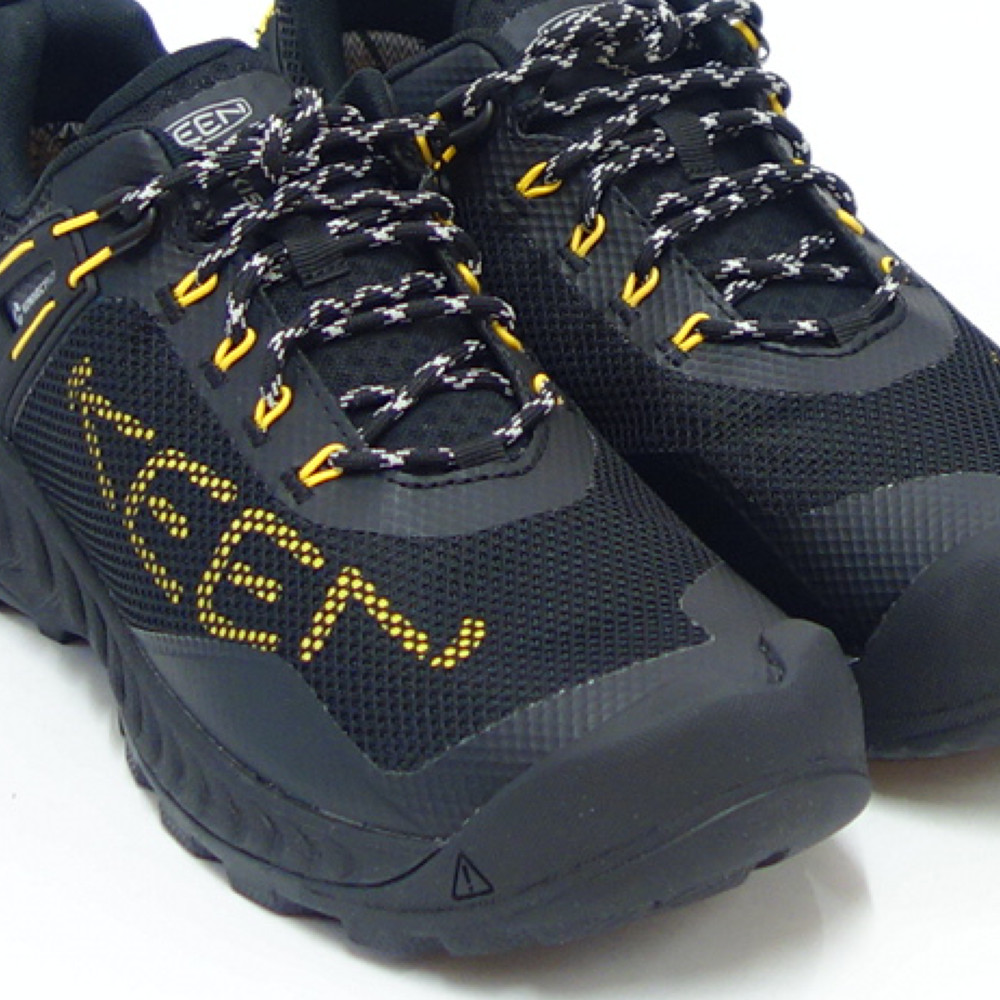 【【スーパーSALE アイテム】 KEEN キーン NXIS EVO WP 1025910 ネクシス エヴォ ウォータープルーフ  カラー：Black/Keen Yellow ライトハイキングシューズ ウォーキング トレッキング トラベル（メンズ）「靴」 靴のシナガワ